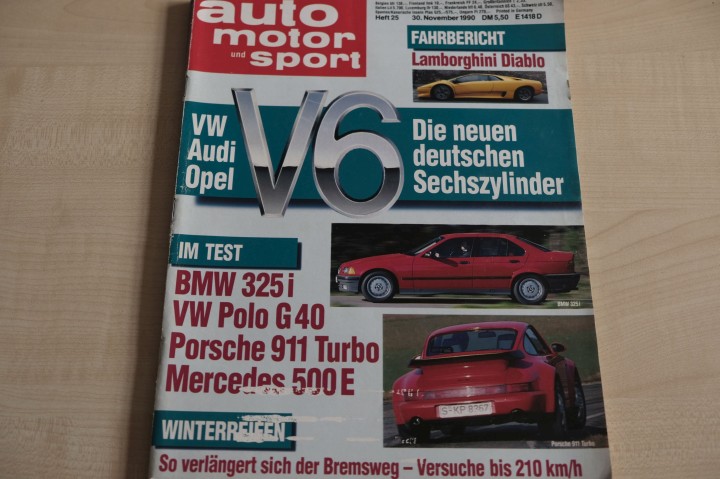 Deckblatt Auto Motor und Sport (25/1990)